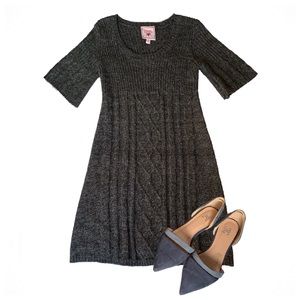 Pink Republic 3/4 Sleeve Knit Sweater Dress